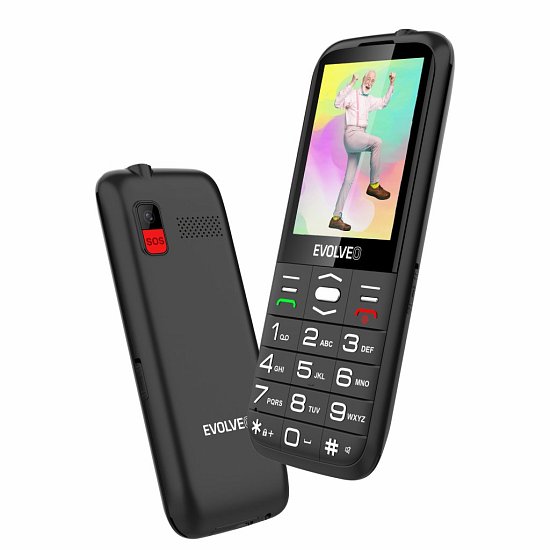 EVOLVEO EasyPhone FS, vyklápěcí mobilní telefon 2.8