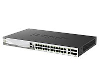 D-Link DMS-3130-30TS/E L3 Stck. Mng. switch 24x 2,5GBASE-T, 2x 10GBASE-T, 4x 25G SFP28
