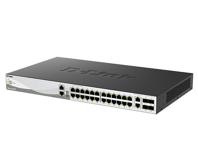 D-Link DMS-3130-30TS/E L3 Stck. Mng. switch 24x 2,5GBASE-T, 2x 10GBASE-T, 4x 25G SFP28