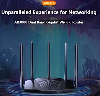 Tenda TX12 Pro AX3000 WiFi6 Router, 1x GWAN, 3x GLAN, IPv6, 5x 6dBi, WPA3, Mesh, CZ app