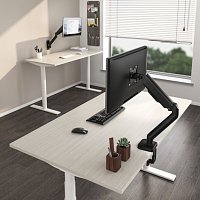Držák monitoru Brateck LDT46-C012E jedno rameno mechanická pružina Držák monitoru Brateck LDT46-C012E jedno rameno mechanická pružina