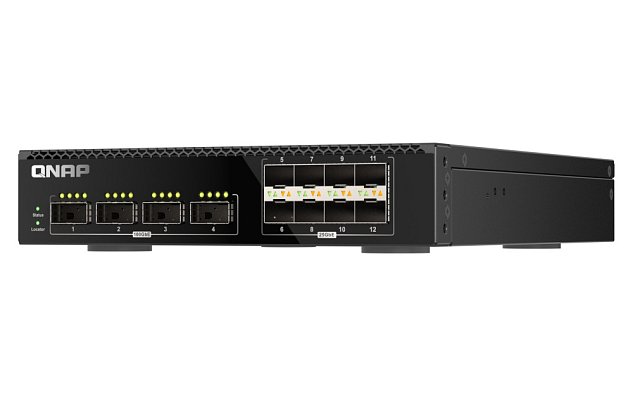 QNAP řízený switch QSW-M7308R-4X (4x 100GbE porty + 8x 25GbE porty, poloviční šířka)