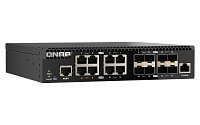 QNAP switch QSW-3216R-8S8T (8x 10G GbE porty + 8x 10G SFP+ porty, poloviční šířka)