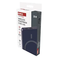 EMOS POWERBANKA WI 522 5000MAH MODRÁ 1xUSB-C