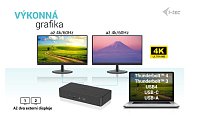 i-tec USB 3.0/USB-C/Thunderbolt 3 Professional Dual 4K Display Docking Station Gen2, PD 100W i-tec USB 3.0/USB-C/Thunderbolt 3 Professional Dual 4K Display Docking Station Gen2, PD 100W