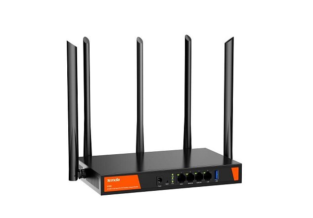 Tenda W30E WiFi Hotspot AX3000 Gigabit Router, 1x GWAN, 2x GWAN/LAN, 1x GLAN, VPN, Captive portal