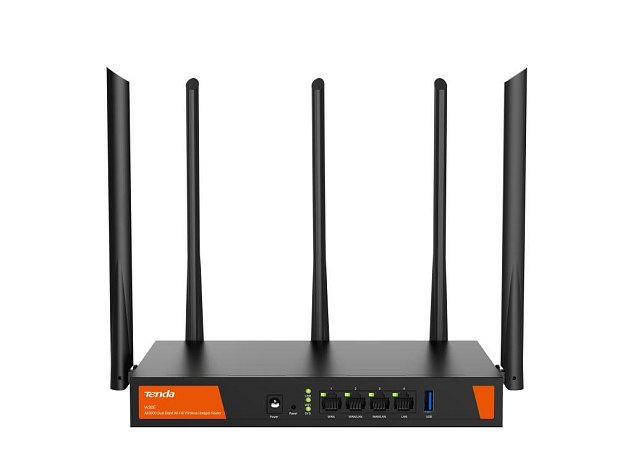 Tenda W30E WiFi Hotspot AX3000 Gigabit Router, 1x GWAN, 2x GWAN/LAN, 1x GLAN, VPN, Captive portal
