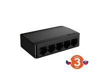 Tenda SG105M -  5x Gigabit Desktop Ethernet Mini Switch, 10/100/1000 Mb/s, 10Gb/s, fanless