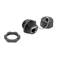 Tripplite Spojka,připoj. Ethernet zařízení v průmyslu,IP68,montáž do panelu,Cat5/Cat6 Samice/Samice Tripplite Spojka,připoj. Ethernet zařízení v průmyslu,IP68,montáž do panelu,Cat5/Cat6 Samice/Samice