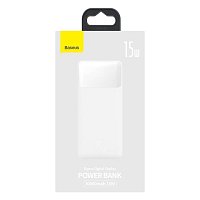 Baseus PPBD050202 Bipow Digital Display Powerbanka 30000mAh 15W White Baseus PPBD050202 Bipow Digital Display Powerbanka 30000mAh 15W White