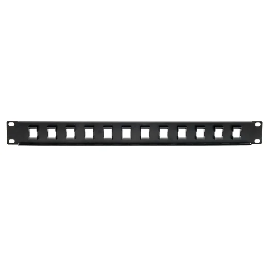 Tripplite Patch Panel 12-Port 1U Rack Nestíněný,Keystone/Multimedia,RJ45 Ethernet,USB,HDMI, Cat5e/6