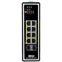 Tripplite Přepínač 8xzdroj Unmanaged Ethernet Switch,10/100/1000Mb/s,2GbE SFP,PoE+30W,-40°+75°C, DIN