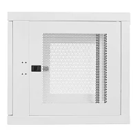 Skříň SmartRack 9U, Mini Rack, hloubka pro přepínače, montáž na stěnu, bílá