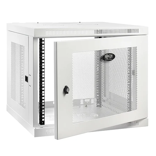Skříň SmartRack 9U, Mini Rack, hloubka pro přepínače, montáž na stěnu, bílá