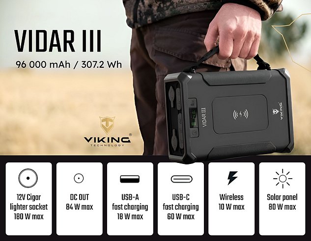 Outdoorová powerbanka Viking VIDAR III