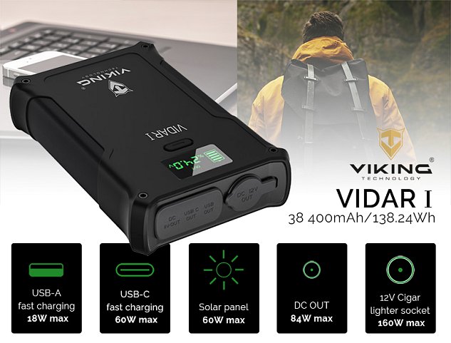 Outdoorová powerbanka Viking VIDAR I