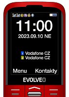 EVOLVEO EasyPhone XO, mobilní telefon pro seniory s nabíjecím stojánkem (červená barva) EVOLVEO EasyPhone XO, mobilní telefon pro seniory s nabíjecím stojánkem (červená barva)