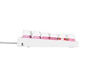 Genesis herní mechanická klávesnice THOR 303/RGB/Outemu Peach Silent/Drátová USB/US layout/Bílá