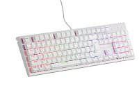 Genesis herní mechanická klávesnice THOR 303/RGB/Outemu Peach Silent/Drátová USB/US layout/Bílá