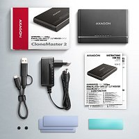 AXAGON ADSA-CC USB-C 10Gbps - NVMe M.2 SSD & SATA 2.5 AXAGON ADSA-CC USB-C 10Gbps - NVMe M.2 SSD & SATA 2.5