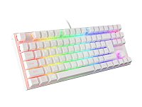 Genesis mechanická klávesnice THOR 303 TKL, bílá, US layout, RGB podsvícení, software, Outemu Brown