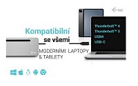 i-tec USB-C Metal Ergonomic 3x 4K Display Docking Station, PD100W + i-tec Universal Charger 100W i-tec USB-C Metal Ergonomic 3x 4K Display Docking Station, PD100W + i-tec Universal Charger 100W