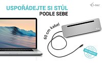 i-tec USB-C Metal Ergonomic 3x 4K Display Docking Station, Power Delivery 100 W