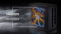 EVOLVEO G1000 PCIe 5.0, zdroj 1000W, ATX 3.0, 80+ EVOLVEO G1000 PCIe 5.0, zdroj 1000W, ATX 3.0, 80+