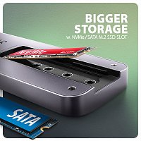 AXAGON HMC-6GM2, USB 10Gbps hub, USB-A, USB-C, HDMI, M.2 slot, SD/MicroSD, PD 100W, kabel 20cm AXAGON HMC-6GM2, USB 10Gbps hub, USB-A, USB-C, HDMI, M.2 slot, SD/MicroSD, PD 100W, kabel 20cm