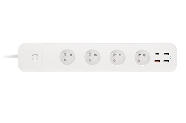 iGET HOME Power 4 USB  - WiFi chytrá prodlužka 4x 230V + 4x USB, samostatná, měření spotřeby, 3680W