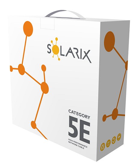 Venkovní inst. kabel Solarix CAT5e FTP PE 100m/box