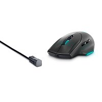 Dell Alienware herní myš, bezdrátová AW620M, černá