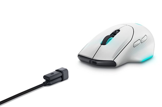 Dell Alienware herní myš, bezdrátová AW620M, Lunar