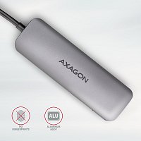 AXAGON HMC-HCR3A, USB 3.2 Gen 1 hub, porty 3x USB-A, HDMI 4k/30Hz, SD/microSD, kabel USB-C 20cm AXAGON HMC-HCR3A, USB 3.2 Gen 1 hub, porty 3x USB-A, HDMI 4k/30Hz, SD/microSD, kabel USB-C 20cm