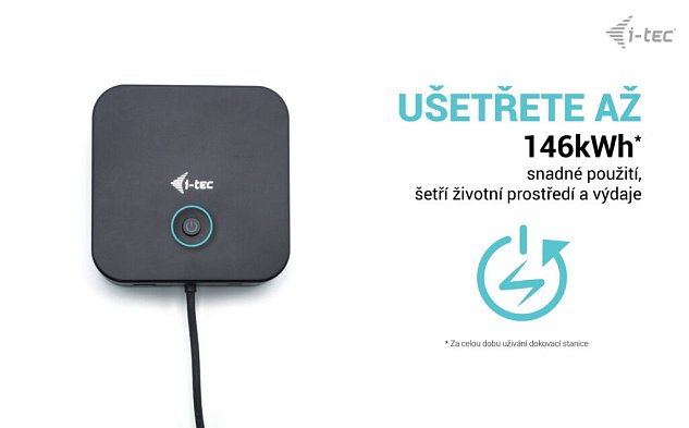 i-tec USB-C HDMI Dual DP Docking Station, Power Delivery 100W