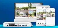 Tenda K8P-4CR - PoE kamerový set 4MPx, 8CH NVR + 8x IP kamera 4MPx IP67, zvuk, web. rozhraní, CZ app