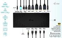 i-tec USB 3.0 / USB-C / Thunderbolt, 3x 4K Docking Station Gen 2, Power Delivery 100W