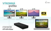 i-tec USB 3.0 / USB-C / Thunderbolt, 3x 4K Docking Station Gen 2, Power Delivery 100W