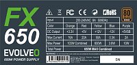 EVOLVEO FX 650 , zdroj 650W ATX, 14cm, tichý, 80+ bronze, bulk EVOLVEO FX 650 , zdroj 650W ATX, 14cm, tichý, 80+ bronze, bulk