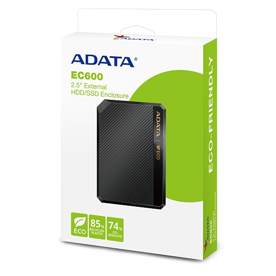 ADATA EC600 externí box pro HDD/SSD 2,5 ADATA EC600 externí box pro HDD/SSD 2,5