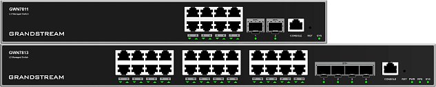 Grandstream GWN7811 Layer 3 Managed Network Switch 8 portů / 2 SFP+
