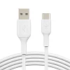 BELKIN kabel USB-C - USB-A, 1m, bílý