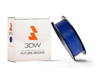 3DW - ABS filament 1,75mm tm.modrá, 1kg (2x 0,5kg), tisk 220-250°C