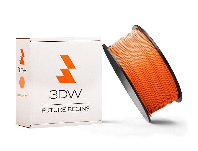 3DW - ABS filament 1,75mm oranžová, 1kg (2x 0,5kg), tisk 220-250°C
