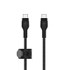 Belkin kabel USB-C s konektorem USC-C,1M černý pletený