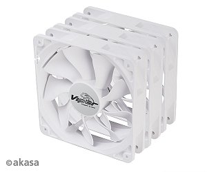 ventilátor Akasa - 12 cm VIPER S-flow 3ks W