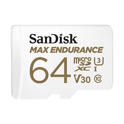 SanDisk Max Endurance/micro SDXC/64GB/100MBps/UHS-I U3 / Class 10/+ Adaptér