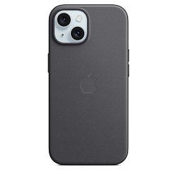 iPhone 15 FineWoven Case with MS - Black iPhone 15 FineWoven Case with MS - Black