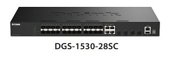 D-Link DGS-1530-28SC/E 20 Ports 1G SFP + 4 Ports GE Combo + 4 Ports 10G SFP+ Smart Managed Switch