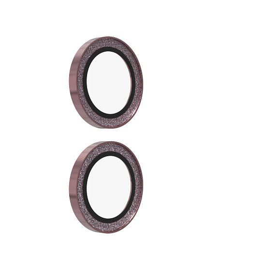 ZAGG Ochranná čočka Premium pro Apple iPhone 17/16/16+ - růžová třpytka